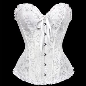 Elegant White Corset Top